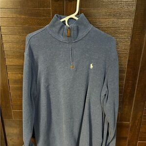 Ralph Lauren Men's Blue Zip-Up Sweater